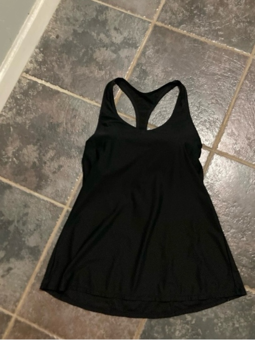CALIA by Carrie Underwood Women's Racerback Black Tankini Top Size S